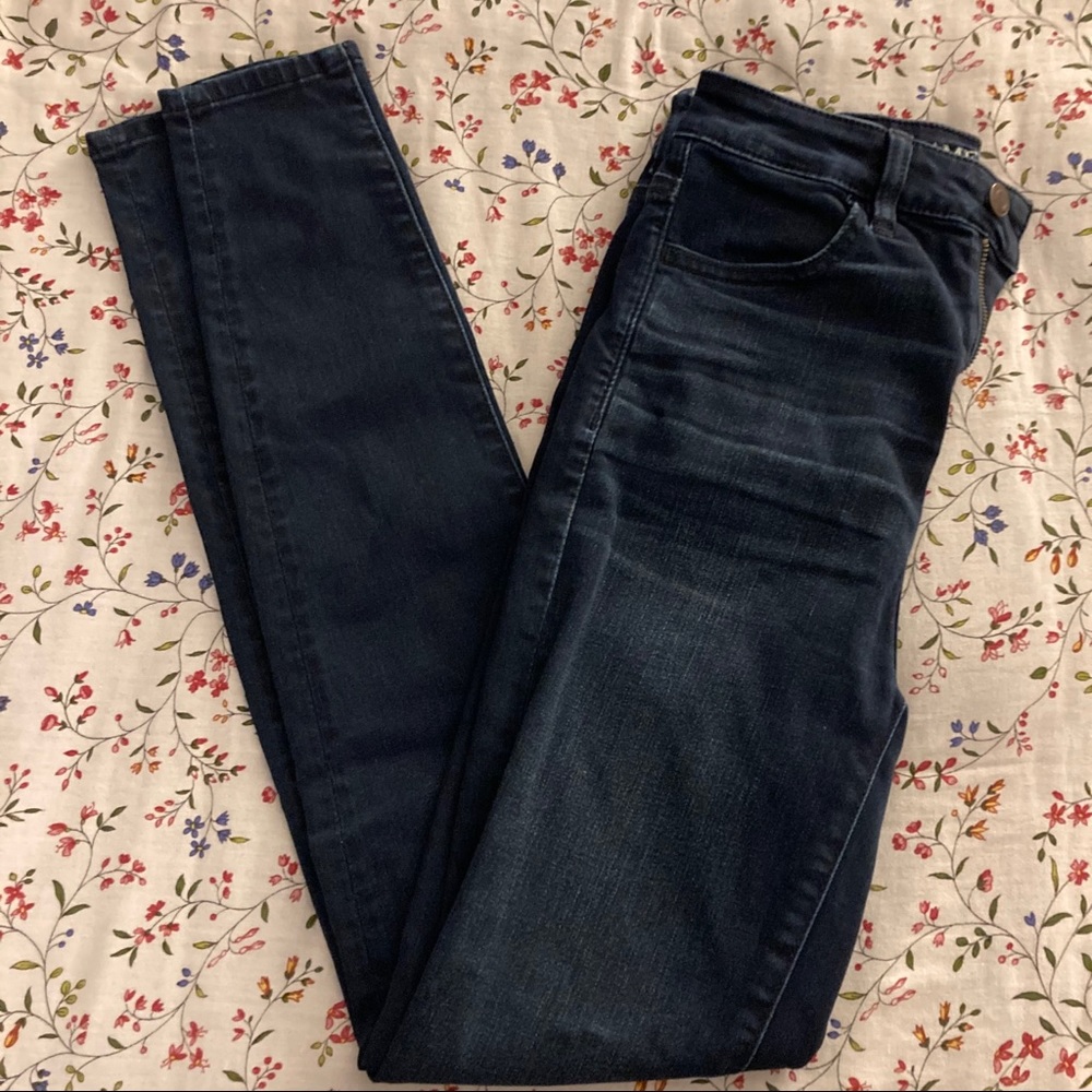 American Eagle | Highest Rise Dark Wash Jeggings 2